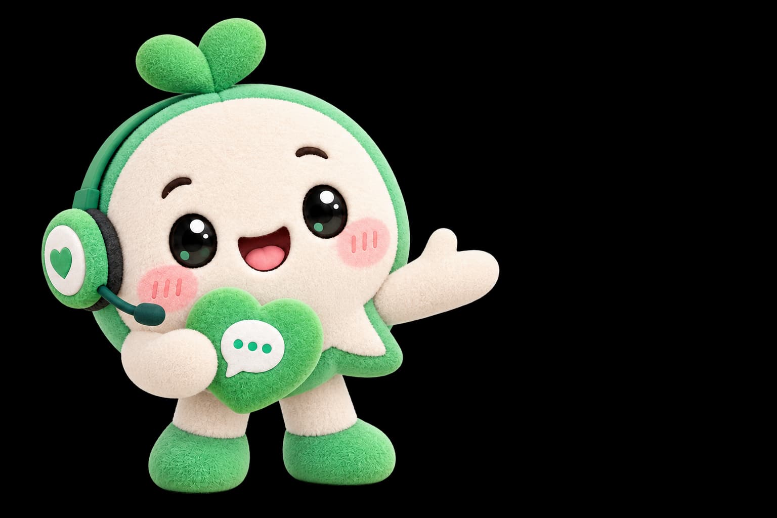 น้องรู้เรื่องกำลังผายมือชวนให้สแกน QR Code เพื่อเพิ่มเพื่อนบน LINE